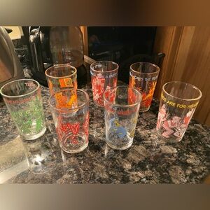 Vintage Archie 1973 Glass Tumbler Set - Multicolor